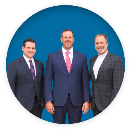 About us partner photo shows Global Wealth Advisors' three partners, Tom Kennedy, Kris Maksimovich, and Chris Powers.