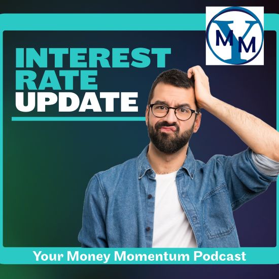 Interest Rate Update image shows a man dressed casually, scratching his head in confusion.